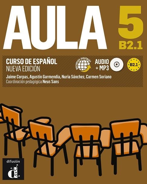 AULA 5 NUEVA EDICION LIBRO DEL ALUMNO+CD B2 | 9788415620846 | CORPAS, JAIME/GARMENDIA, AGUSTÍN/SÁNCHEZ, NURIA/SORIANO, CARMEN