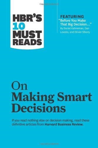 ON MAKING SMART DECISIONS | 9781422189894 | HARVARD BUSINESS REVIEW