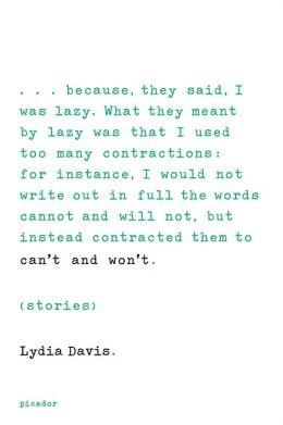 CAN'T AND WON'T | 9781250062437 | LYDIA DAVIS