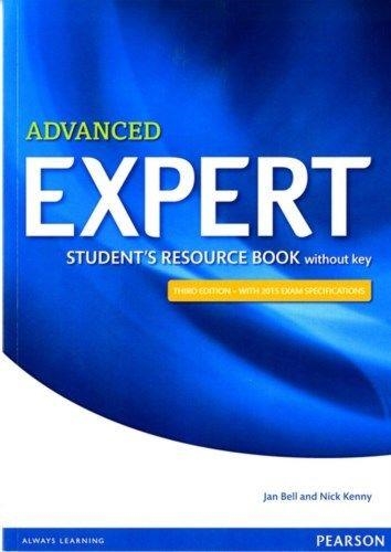 CAE ADVANCED EXPERT 3RD EDITION SB RESOURCE BOOK+ONLINE AUDIO NO KEY | 9781447980612 | JAN BELL