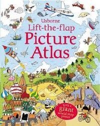 LIFT-THE-FLAP PICTURE ATLAS + WORLD MAP POSTER | 9780746098479 | ALEX FRITH