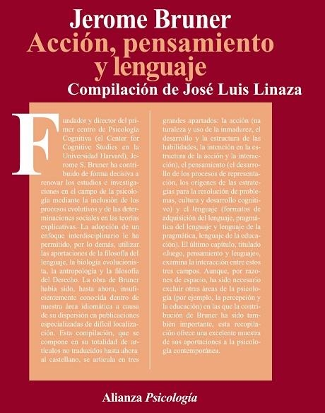 ACCION, PENSAMIENTO Y LENGUAJE | 9788420665023 | Bruner, Jerome S.;Linaza, José Luis