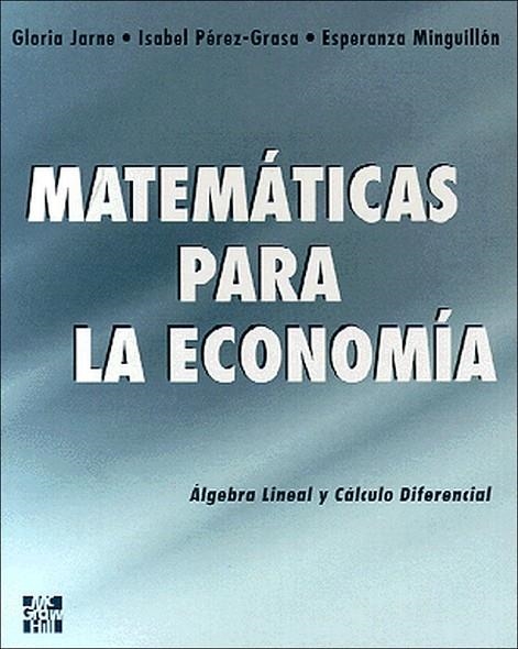 MATEMATICAS PARA ECONOMIA | 9788448111977 | JARNE