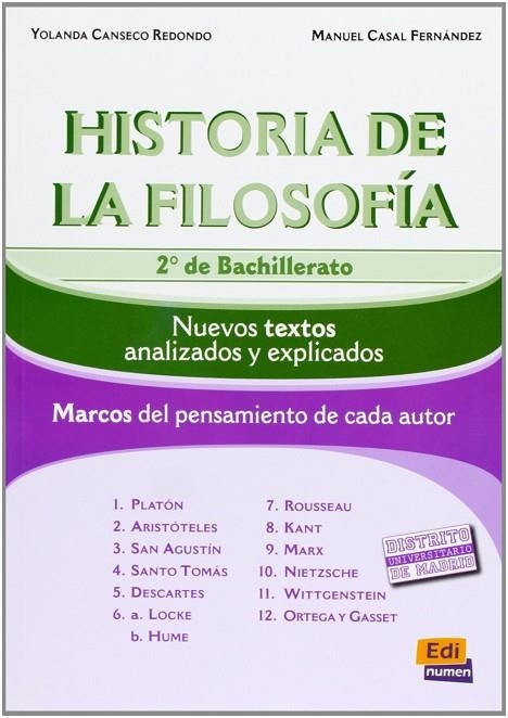 HISTORIA DE LA FILOSOFIA LOGSE | 9788498481150