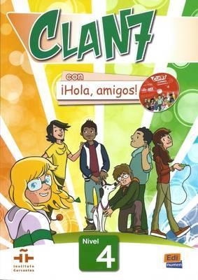 CLAN 7-­HOLA AMIGOS!.NIV.4.LIBRO+CDROM | 9788498486308