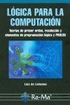 LOGICA PARA LA COMPUTACION | 9788478979387 | DE LEDESMA OTAMENDI, LUIS