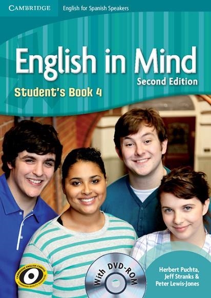 ENGLISH IN MIND 2E 4 SB+DVDR | 9788483237519 | PUCHTA, HERBERT/STRANKS, JEFF/LEWIS-JONES, PETER