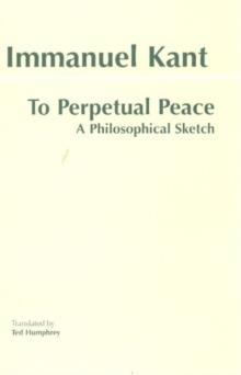 TO PERPETUAL PEACE | 9780872206915 | IMMANUEL KANT