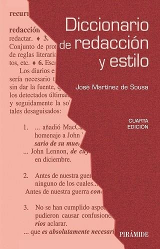 Diccionario de redacción y estilo | 9788436833027 | Martínez de Sousa, José