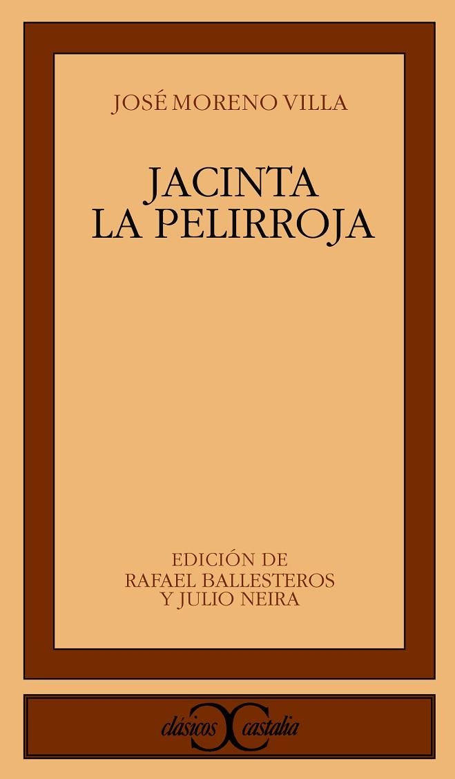 Jacinta la Pelirroja                                                            . | 9788470398674 | Moreno Villa, José