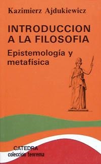 Introducción a la filosofía | 9788437606064 | KAZIMIERZ AJDUKIEWICZ