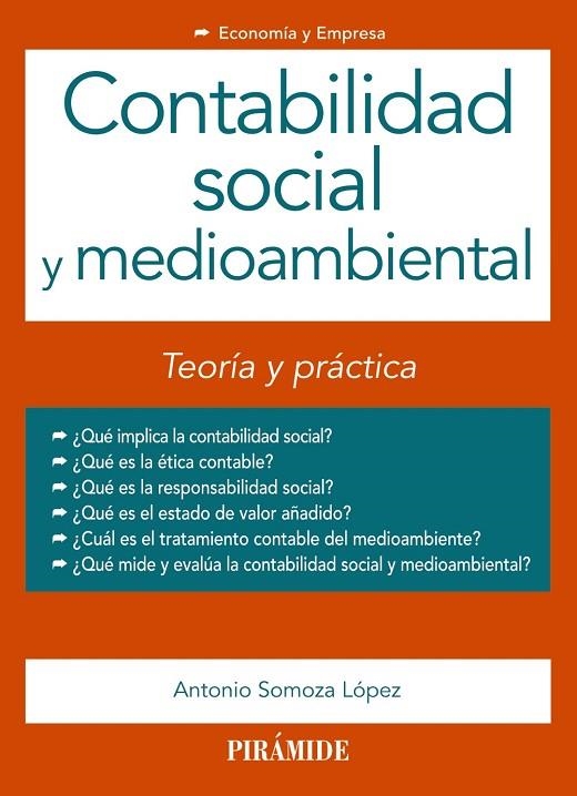 Contabilidad social y medioambiental | 9788436834956 | Somoza López, Antonio