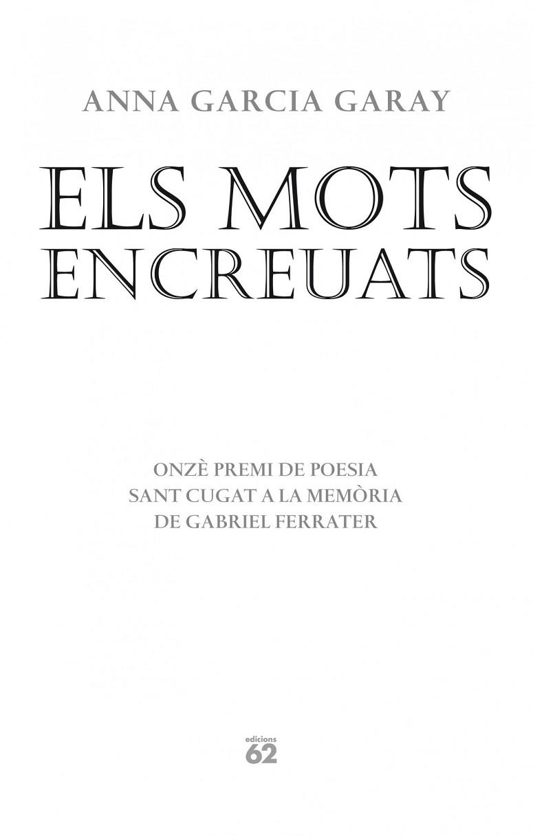 Els mots encreuats | 9788429770575 | García Garay, Anna