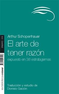 El arte de tener razón | 9788441427006 | Schopenhauer, Arthur