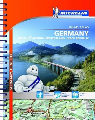 Road Atlas Germany, Benelux, Austria, Switzerland, Czech Republic | 9782067192706 | MICHELIN