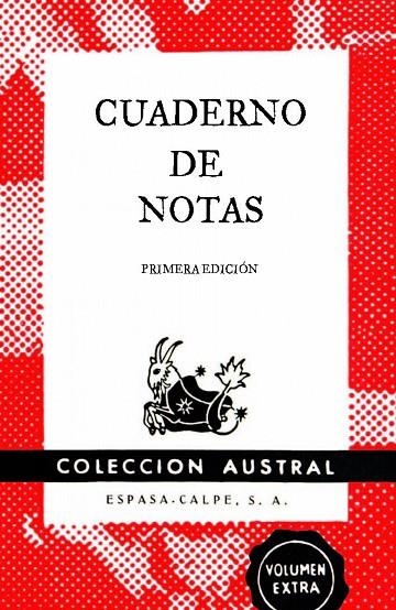 Cuaderno de notas rojo 11,2x17,4cm | 9788467008388 | Espasa Calpe