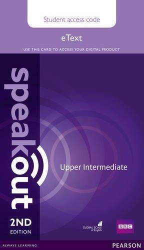 SPEAKOUT UPPER INTERMEDIATE 2ND EDITION ETEXT ACCESS CARD | 9781292172736