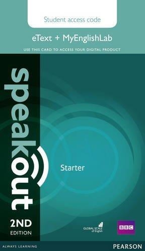 SPEAKOUT STARTER 2ND EDITION ETEXT AND MYENGLISHLAB ACCESS CARD | 9781292172750