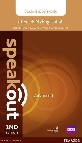 SPEAKOUT ADVANCED 2ND EDITION ETEXT AND MYENGLISHLAB STUDENT ACCESS CARD | 9781292172767