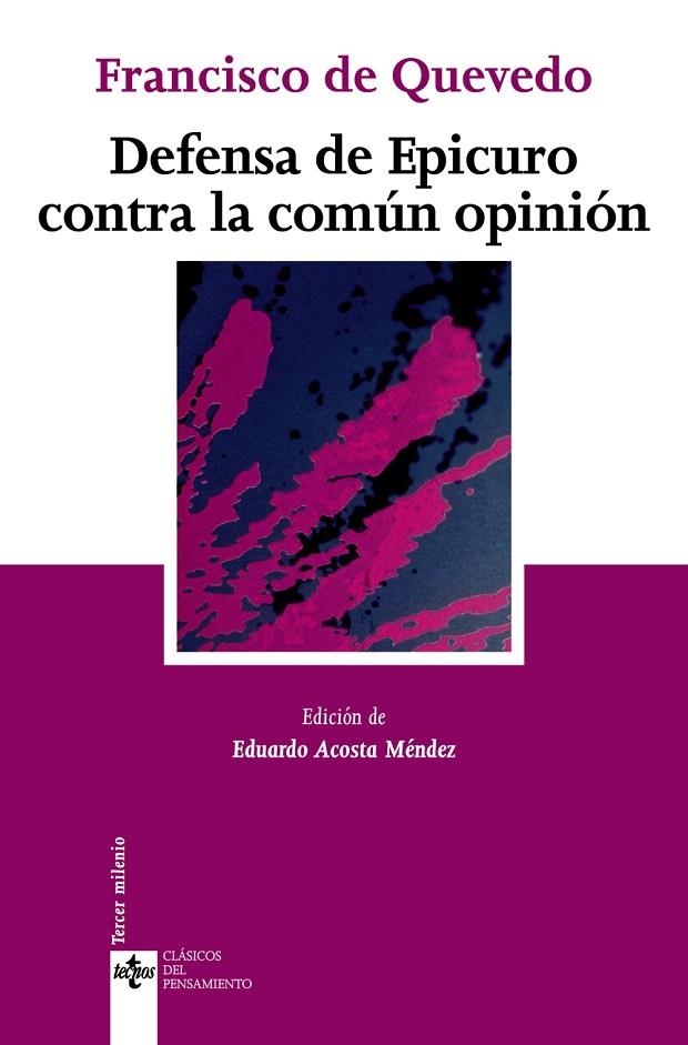 DEFENSA DE EPICURO CONTRA LA COMÚN OPINIÓN | 9788430946419 | QUEVEDO, FRANCISCO DE