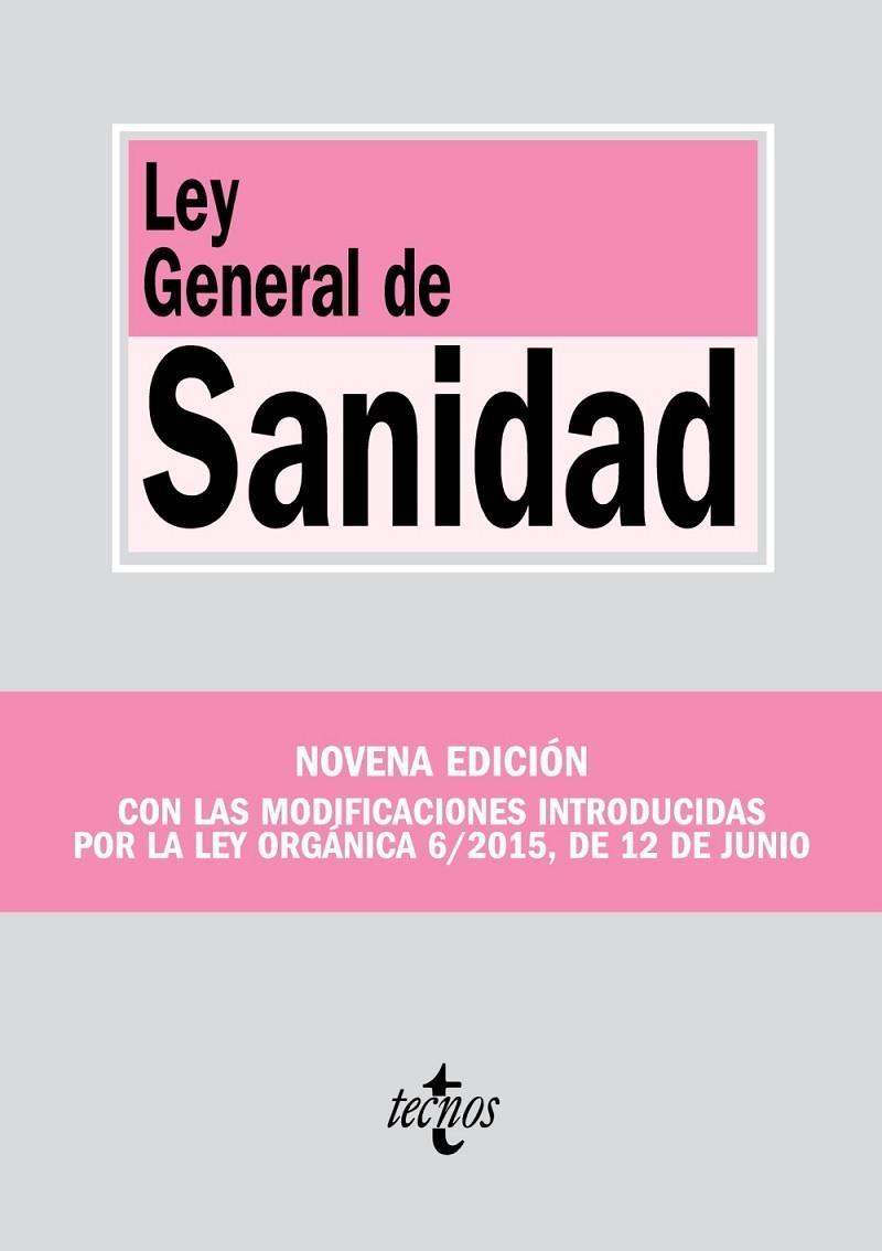 LEY GENERAL DE SANIDAD | 9788430967353 | EDITORIAL TECNOS