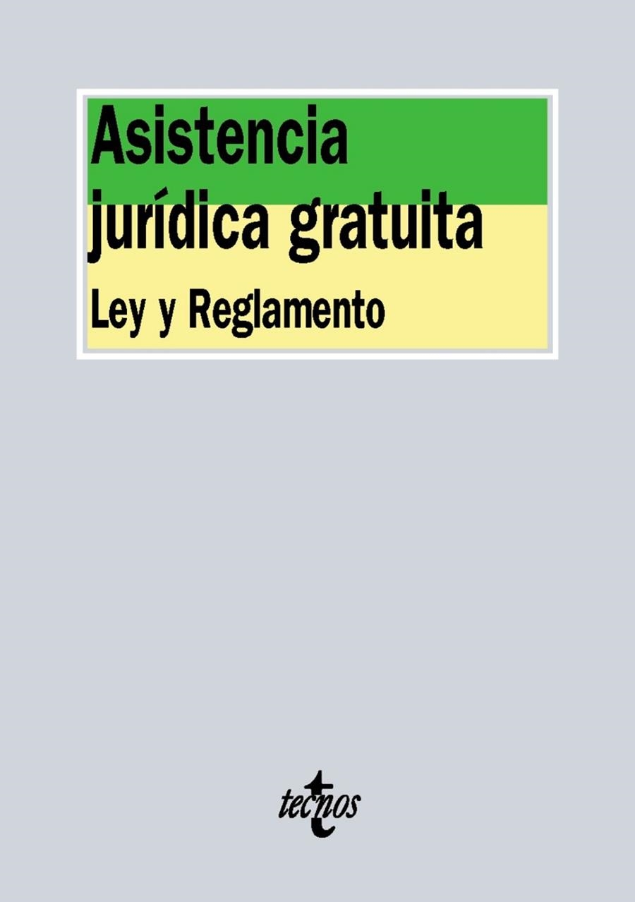 ASISTENCIA JURÍDICA GRATUITA | 9788430968459 | EDITORIAL TECNOS