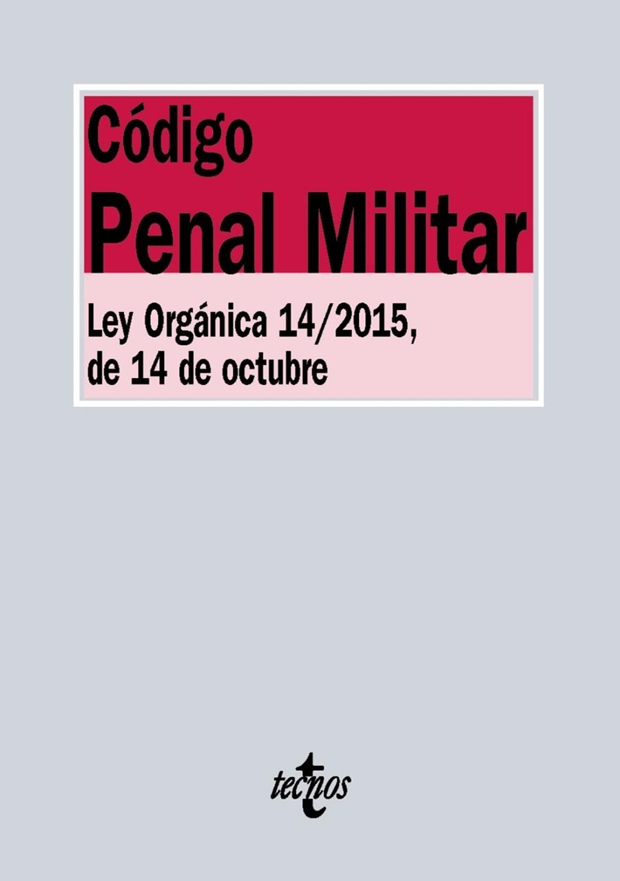 CÓDIGO PENAL MILITAR | 9788430969104 | EDITORIAL TECNOS