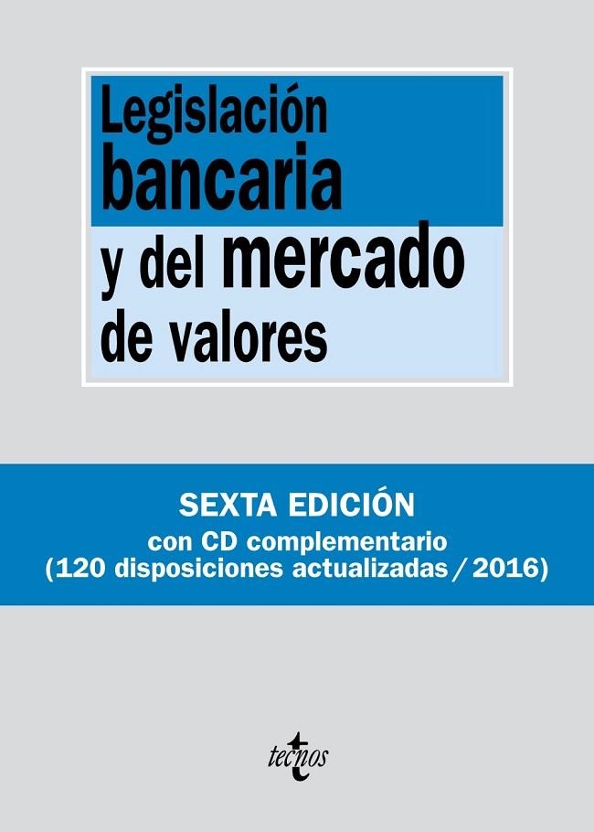 LEGISLACIÓN BANCARIA Y DEL MERCADO DE VALORES | 9788430969487 | EDITORIAL TECNOS