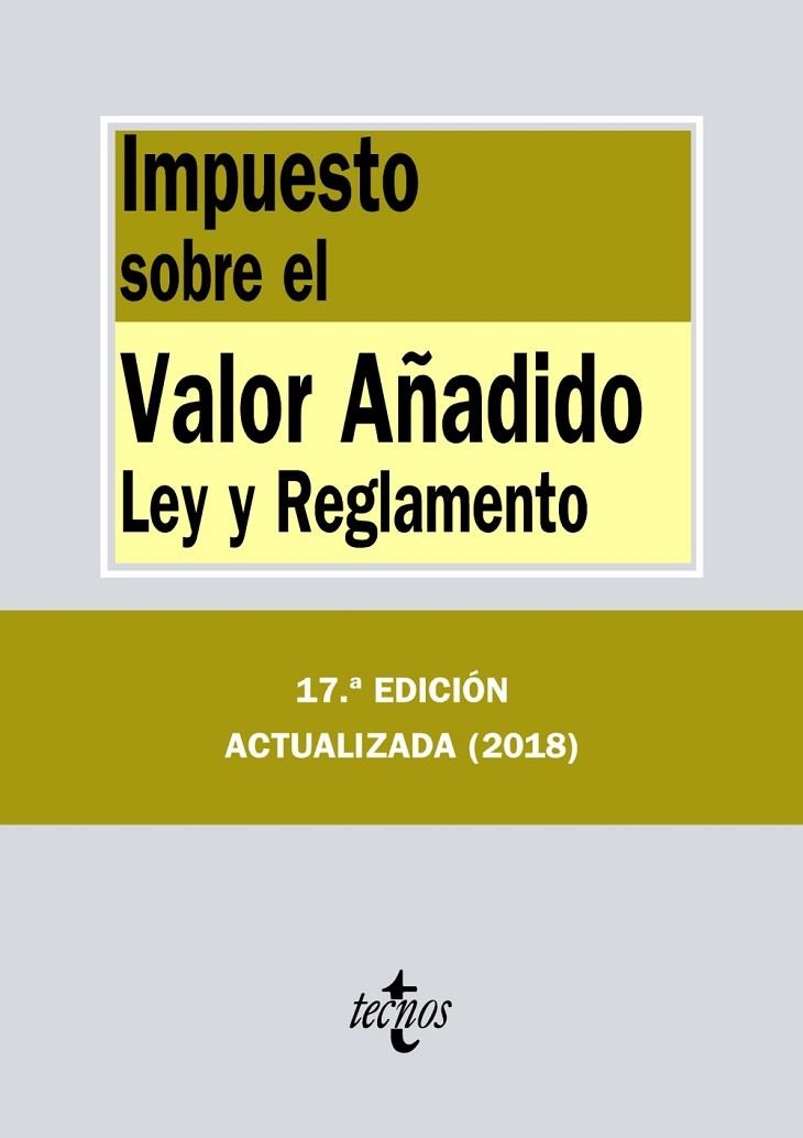 IMPUESTO SOBRE EL VALOR AÑADIDO | 9788430975396 | EDITORIAL TECNOS