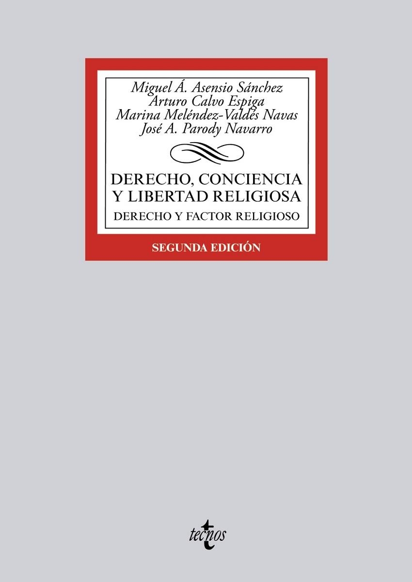 DERECHO, CONCIENCIA Y LIBERTAD RELIGIOSA | 9788430966264 | ASENSIO SÁNCHEZ, MIGUEL A.;CALVO ESPIGA, ARTURO;MELÈNDEZ-VALDÉS NAVAS, MARINA;PARODY NAVARRO, JOSÉ A