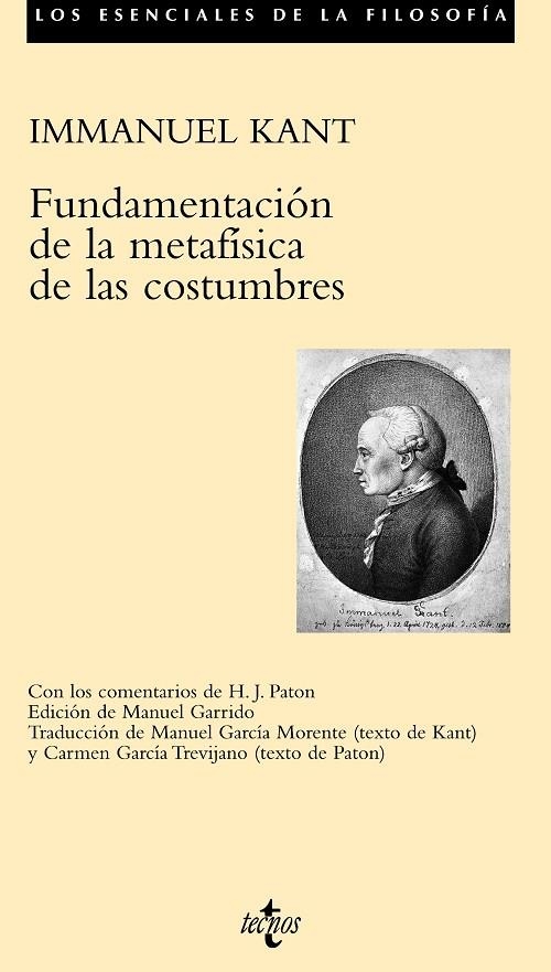 FUNDAMENTACIÓN DE LA METAFÍSICA DE LAS COSTUMBRES | 9788430943296 | KANT, IMMANUEL