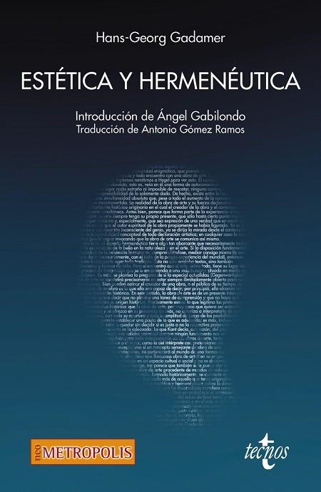 ESTÉTICA Y HERMENÉUTICA | 9788430974245 | GADAMER, HANS-GEORG