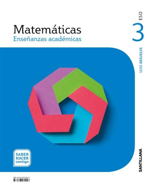 3ESO MATEM ACADEMICAS SHC ED20 | 9788468060446