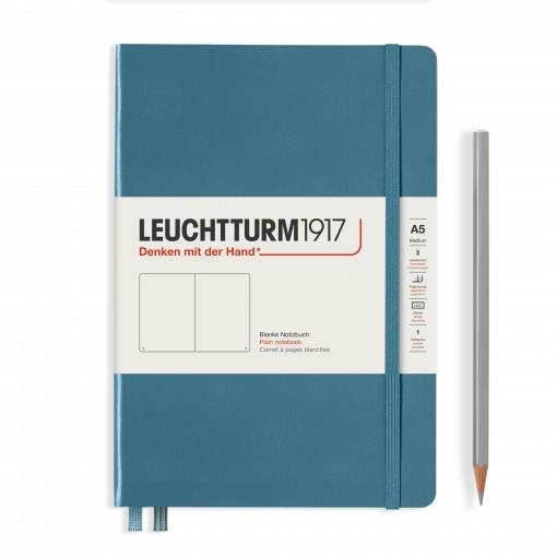 NOTEBOOK MEDIUM A5, TAPA DURA, LISO RISING STONE BLUE | 4004117587399