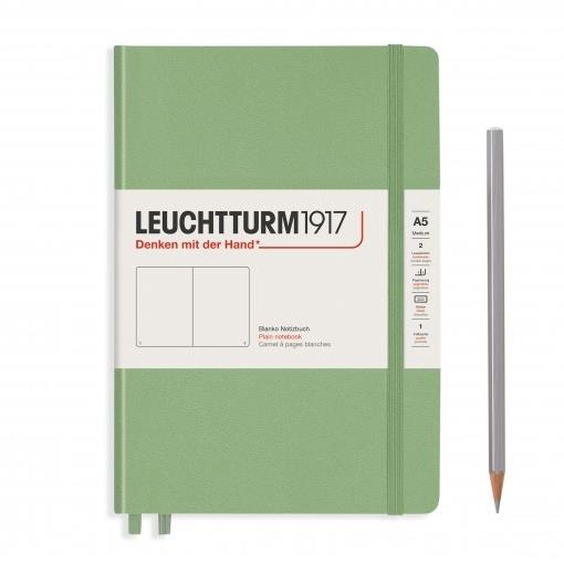 NOTEBOOK MEDIUM A5, TAPA DURA, LISO MUTED SAGE | 4004117570018