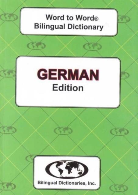 ENGLISH-GERMAN & GERMAN-ENGLISH WORD-TO-WORD DICTIONARY | 9780933146938 | BELL