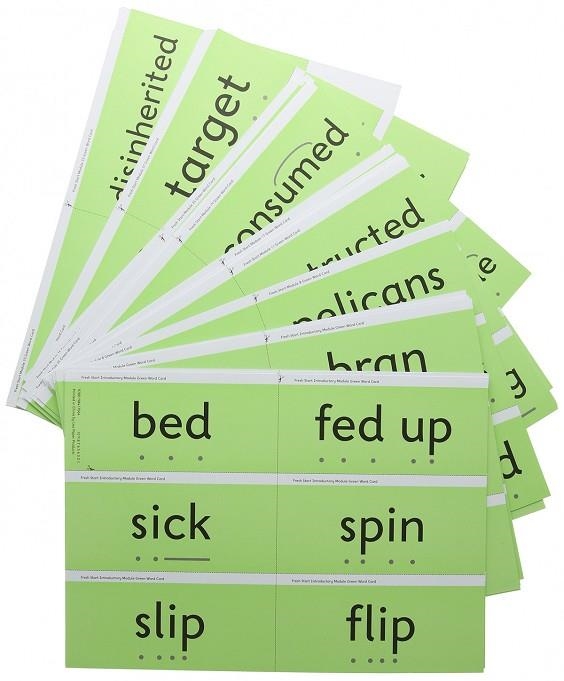 RWI-FRESH START MODULE GREEN WORD CARDS | 9780198417064