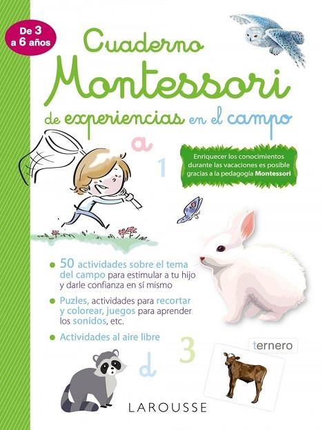 CUADERNO MONTESSORI DE EXPERIENCIAS EN EL CAMPO | 9788418100352