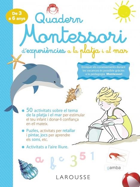 QUADERN MONTESSORI D'EXPERIÈNCIES A LA PLATJA I AL MAR | 9788418100345