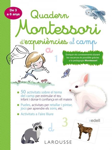 QUADERN MONTESSORI D'EXPERIÈNCIES AL CAMP | 9788418100369