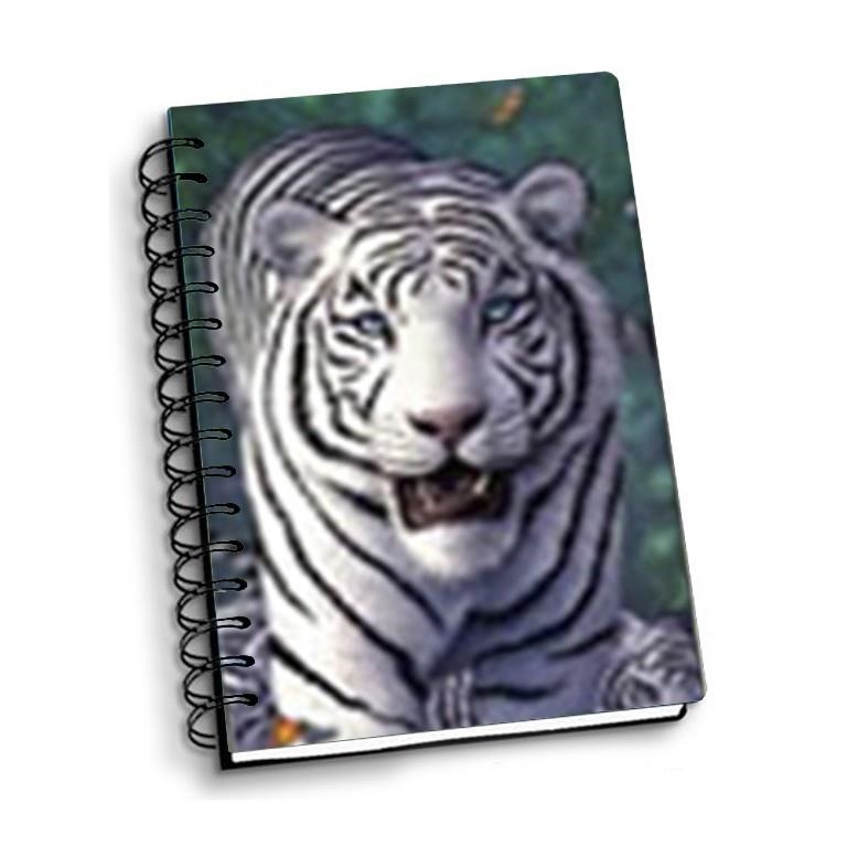 NOTEBOOK 3D A5 WHITE TIGER | 0606707002349