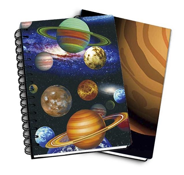 NOTEBOOK 3D A5 FLIP PLANETS | 0606707185004