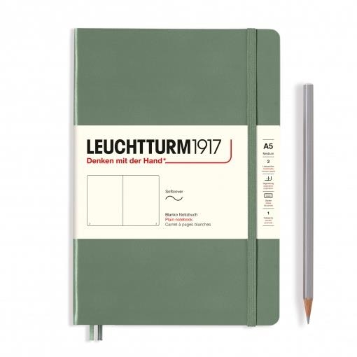 NOTEBOOK MEDIUM A5, T/B,LISO OLIVA | 4004117609527