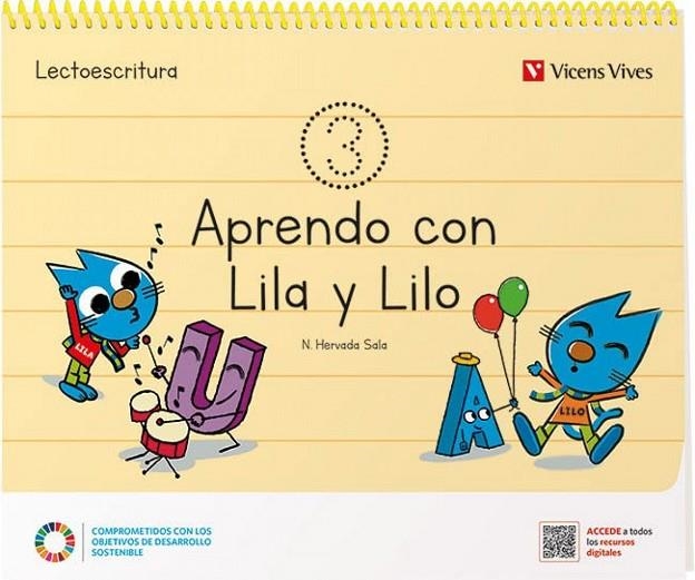 APRENDO CON LILA Y LILO CUADERNO 3 | 9788468282879