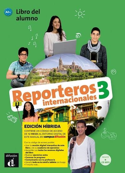 REPORTEROS INT 3 ED HIBRIDA LIBRO DEL ALUMNO + CD | 9788419236418