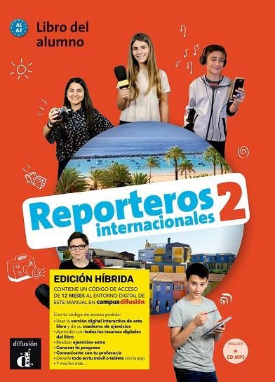 REPORTEROS INT 2 ED HIBRIDA LIBRO DEL ALUMNO + CD | 9788419236401