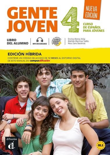 GENTE JOVEN NE 4 ED HIBRIDA LIBRO DEL ALUMNO | 9788419236456