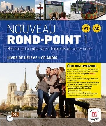 NOUVEAU ROND POINT 1 ED HYBRIDE L ELEVE CD | 9788419236685