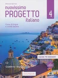 NUOVISSIMO PROGETTO ITALIANO 4  QUADERNO DEGLI ESERCIZI DELL’INSEGNANTE + CD | 9791259801395