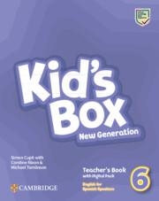 KID'S BOX NEW GENERATION LEVEL 6 TEACHER'S BOOK WITH DIGITAL PACK ENGLISH FOR SPANISH SPEAKERS | 9788413225357